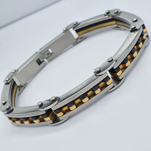 

Браслет мужской Steel Evolution "Vidar" из комбинированной медицинской стали BS 667