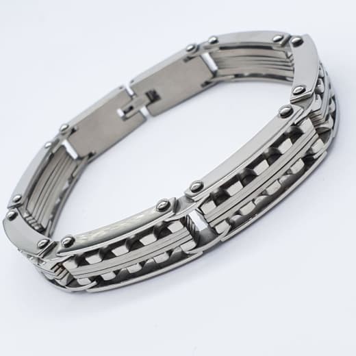 

Браслет мужской Steel Evolution "Alhar" из медицинской стали BS 669