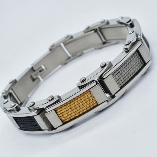 

Браслет мужской Steel Evolution " Van Helsing" из медицинской стали BS 598