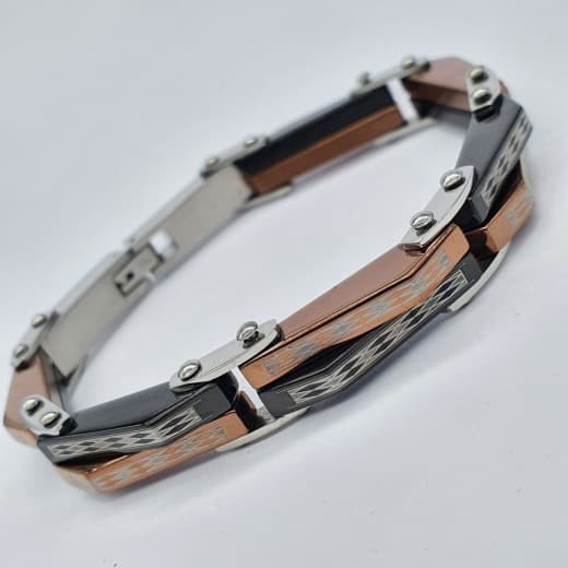 

Браслет мужской Steel Evolution "Ricard" из медицинской стали с PVD напылением BS 705