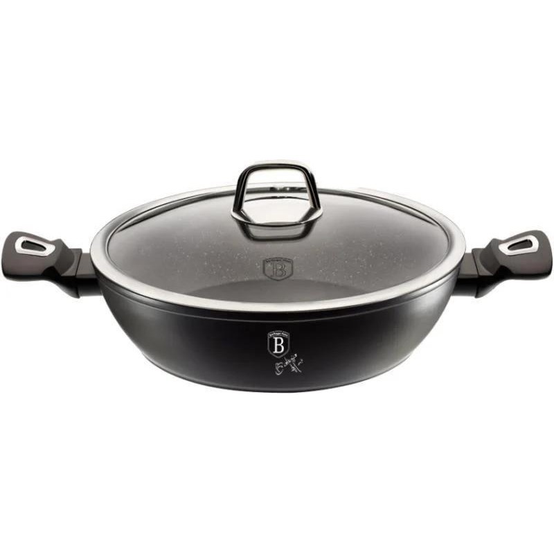 

Сотейник Berlinger Haus Black Silver 28см с крышкой мраморное покрытие BH-1850