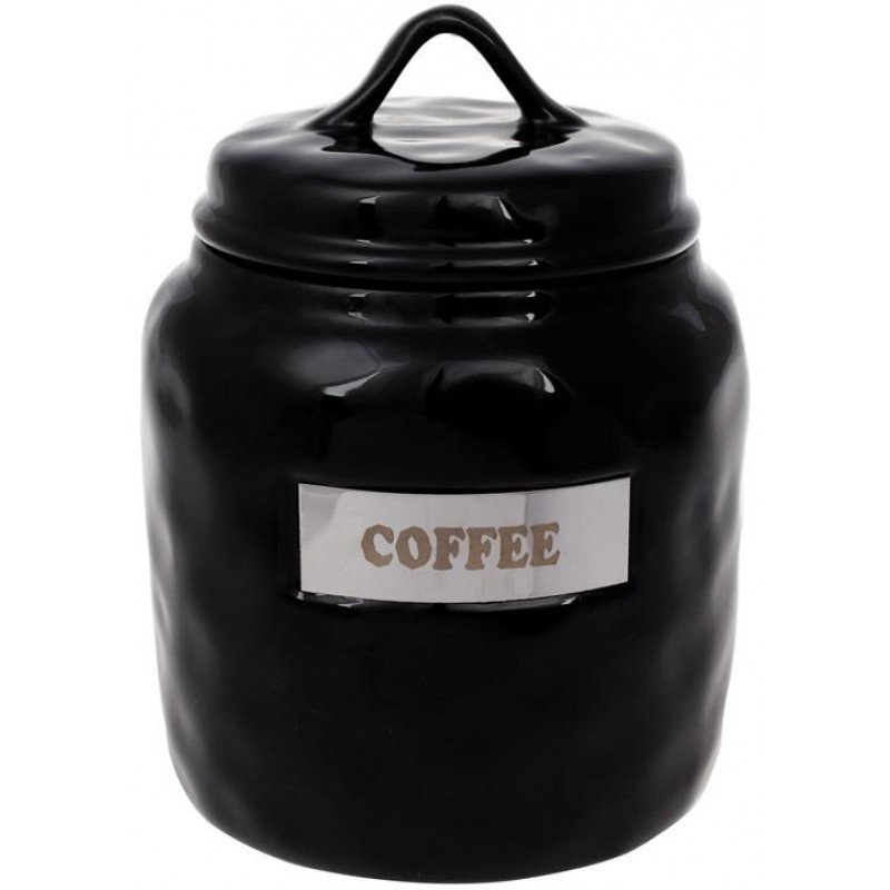 

Банка фарфоровая Necollie Coffee 1500мл черная