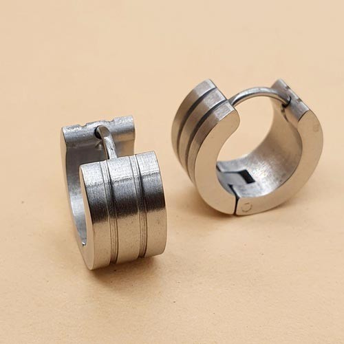 

Серьги-кольца унисекс Steel Evolution "Maxi" из медицинской стали матовые 1569 SM