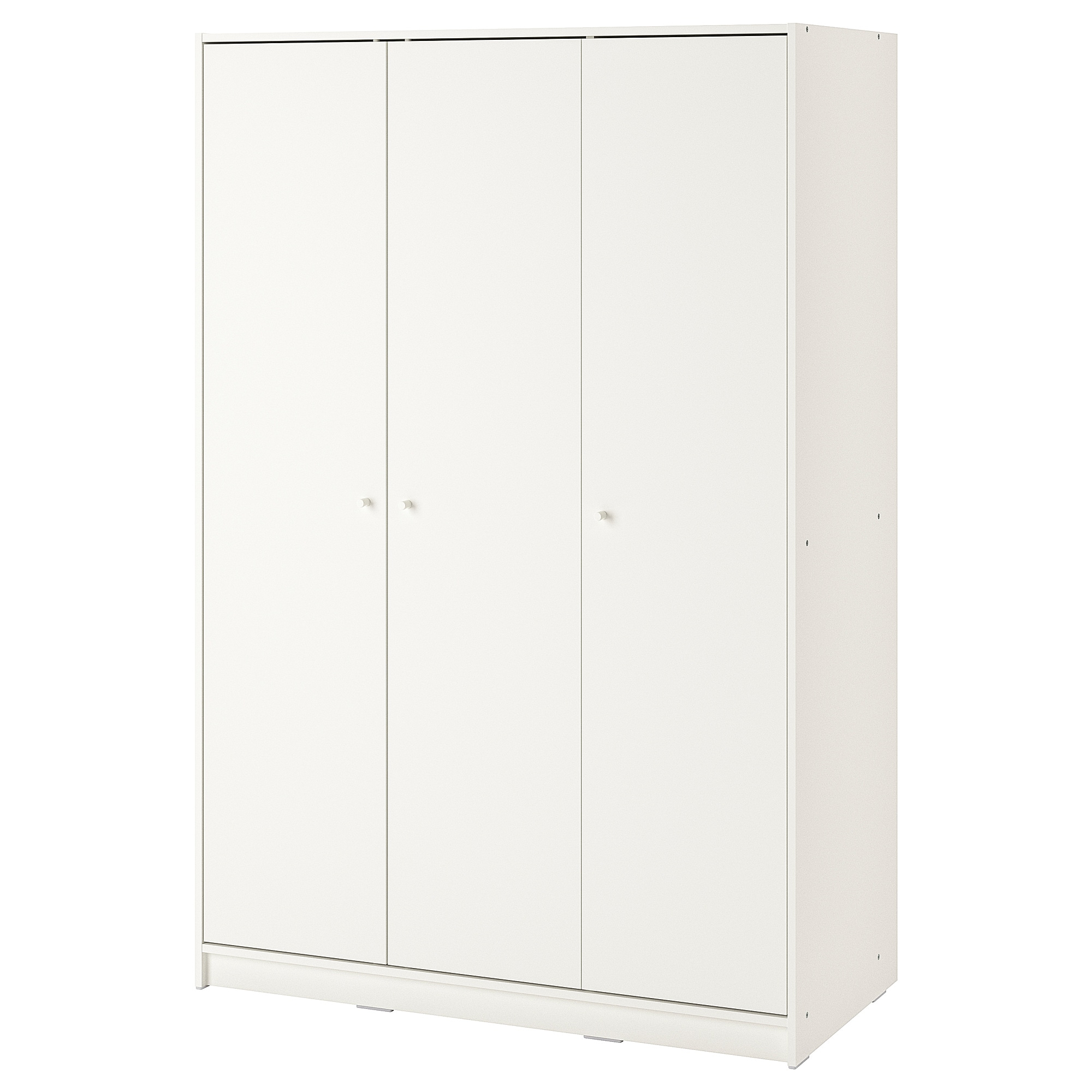 

Гардероб 3-дверный IKEA КЛЕППСТАД белый 004.417.58