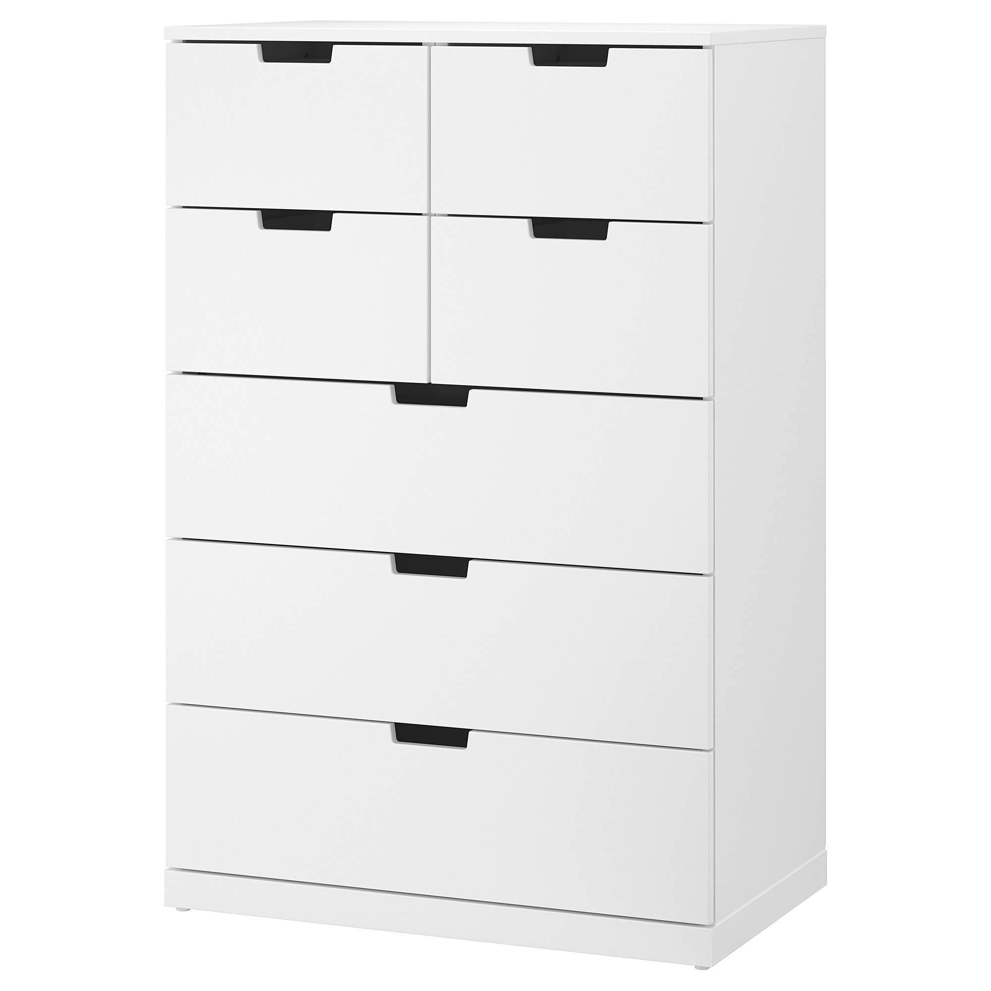 

Комод с 7 ящиками IKEA НОРДЛИ белый 992.395.02