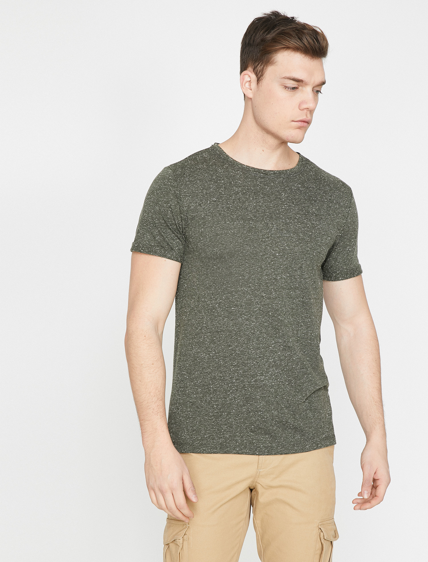 

Футболка Koton 9YAM12019NK-801  Khaki, Футболка Koton 9YAM12019NK-801 XXS Khaki