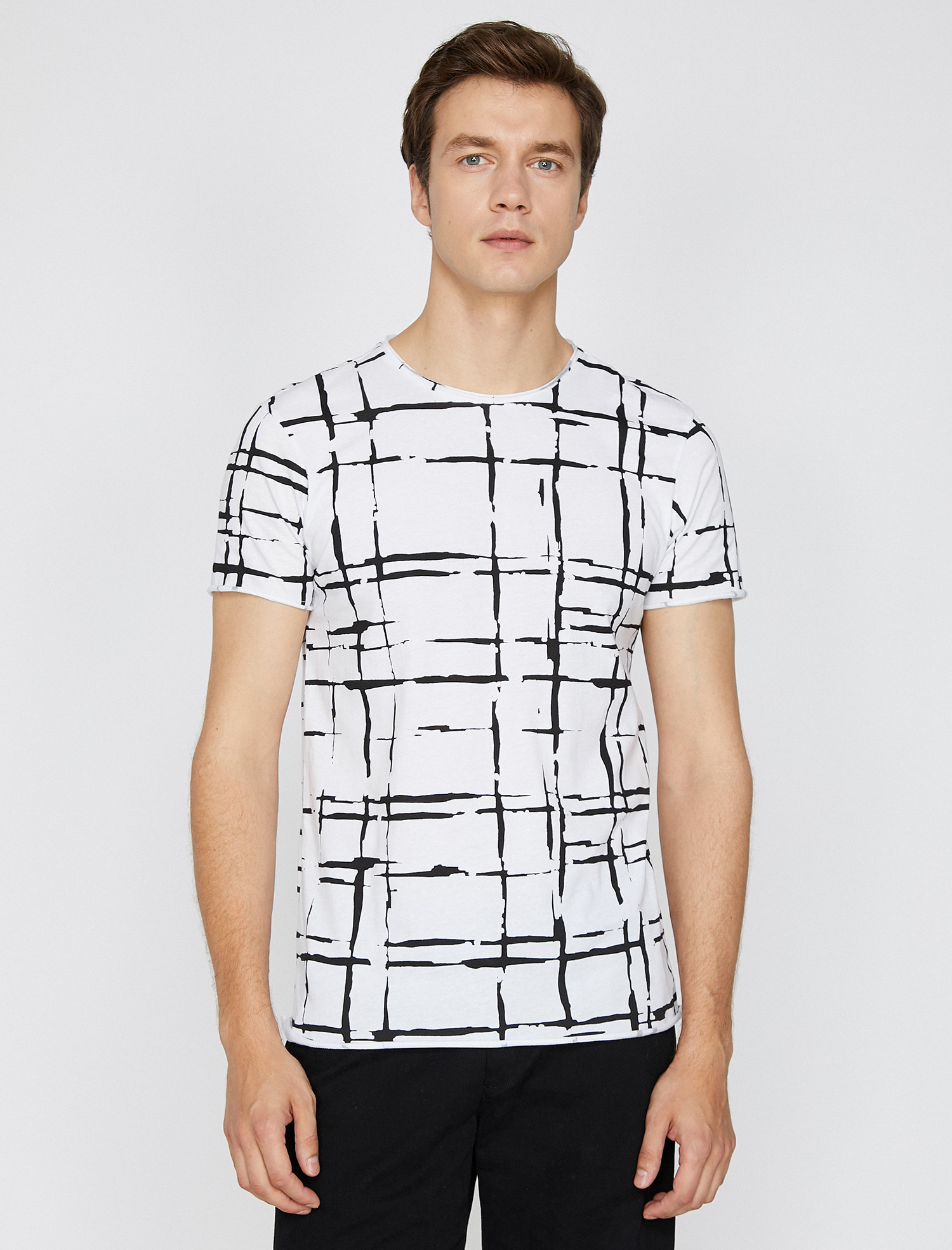 

Футболка Koton 9YAM14877OK-05U S White Design