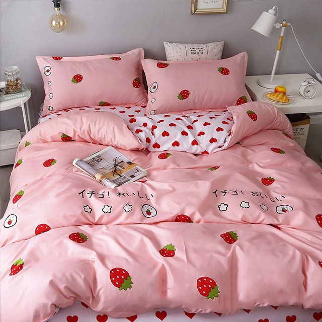 

Пододеяльник MirSon Бязь Premium 17-0469 Fun strawberries 200 x 220 см