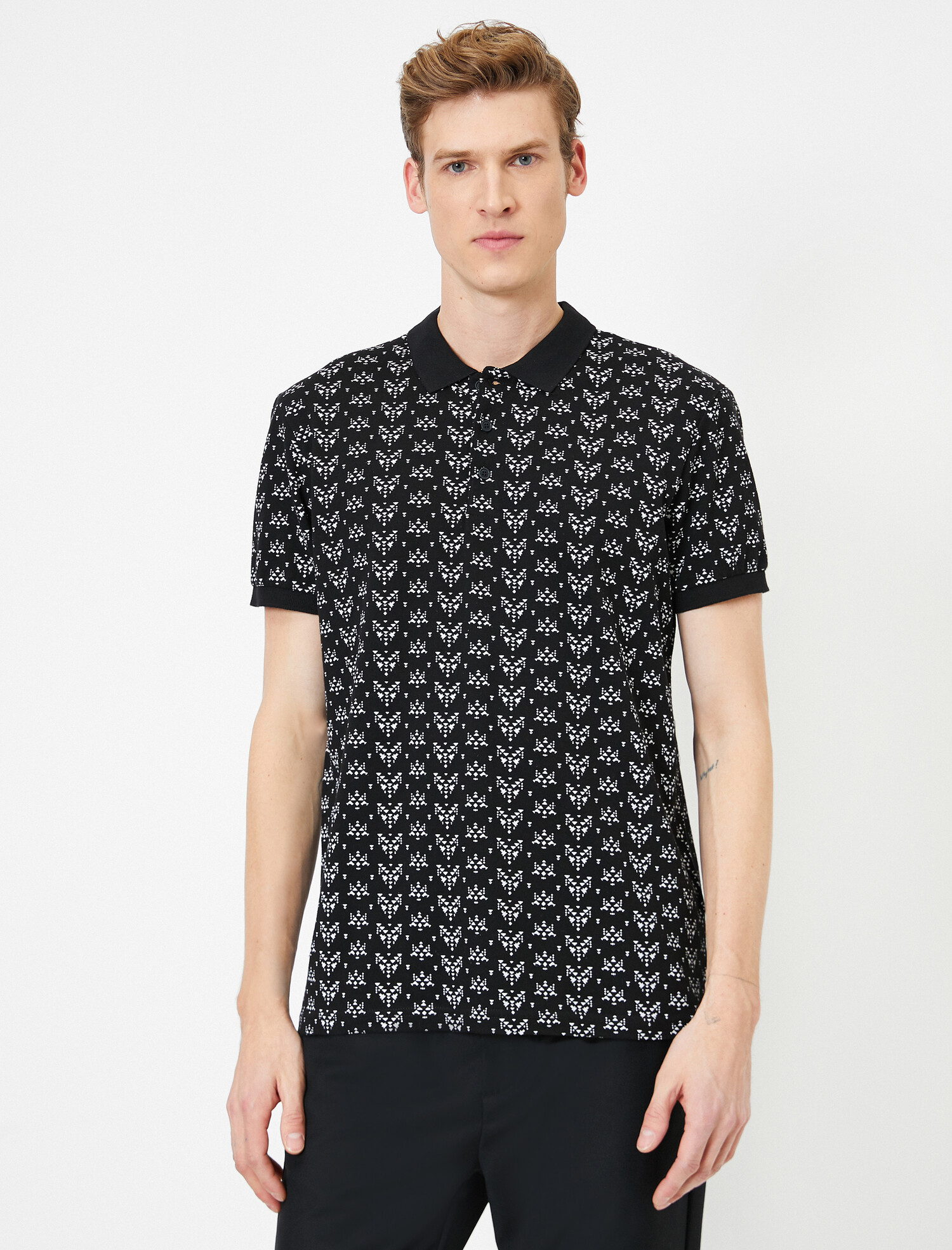 

Поло Koton 0YAM11773HK-999 S Black