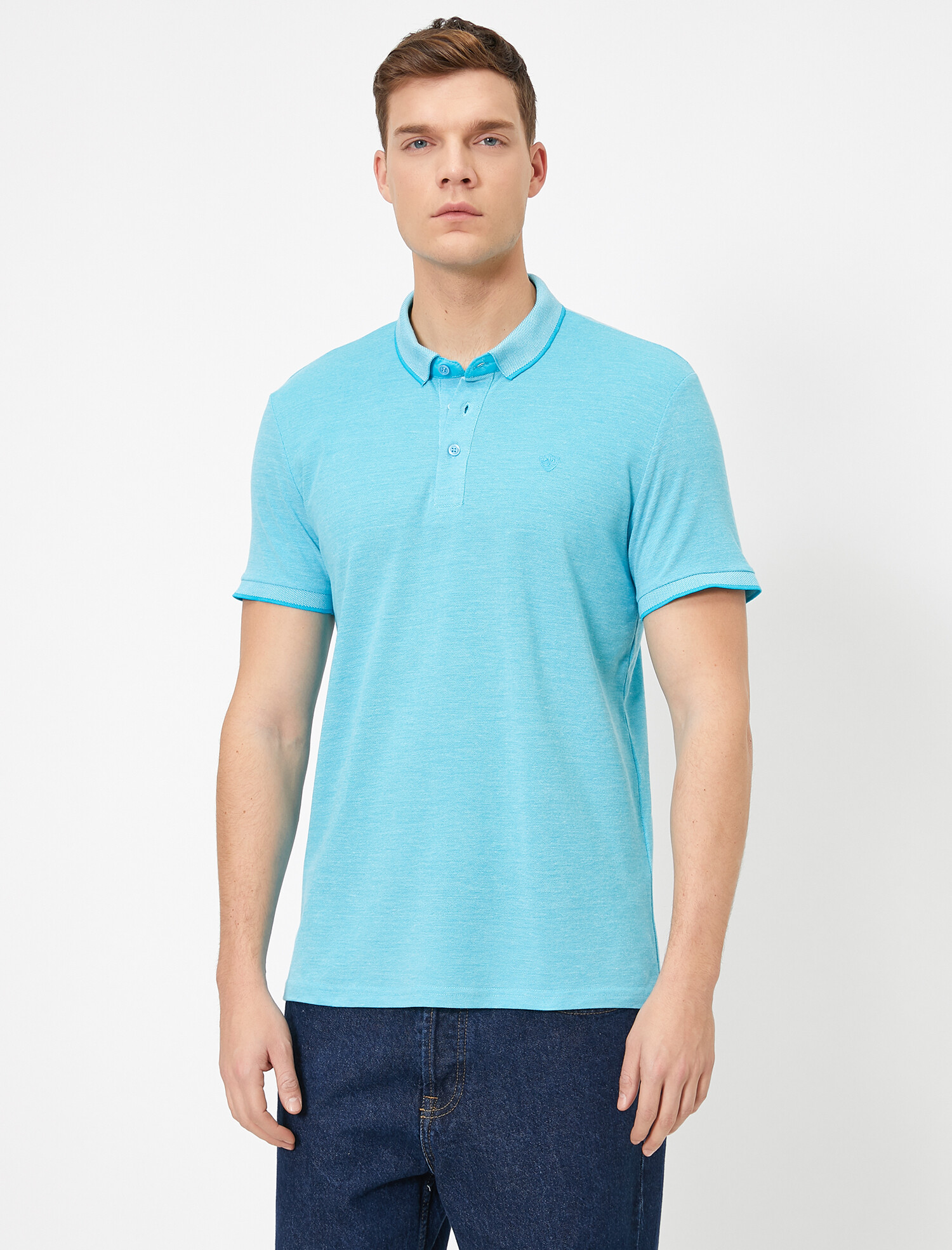

Поло Koton 0YAM11949LK-607 S Turquoise