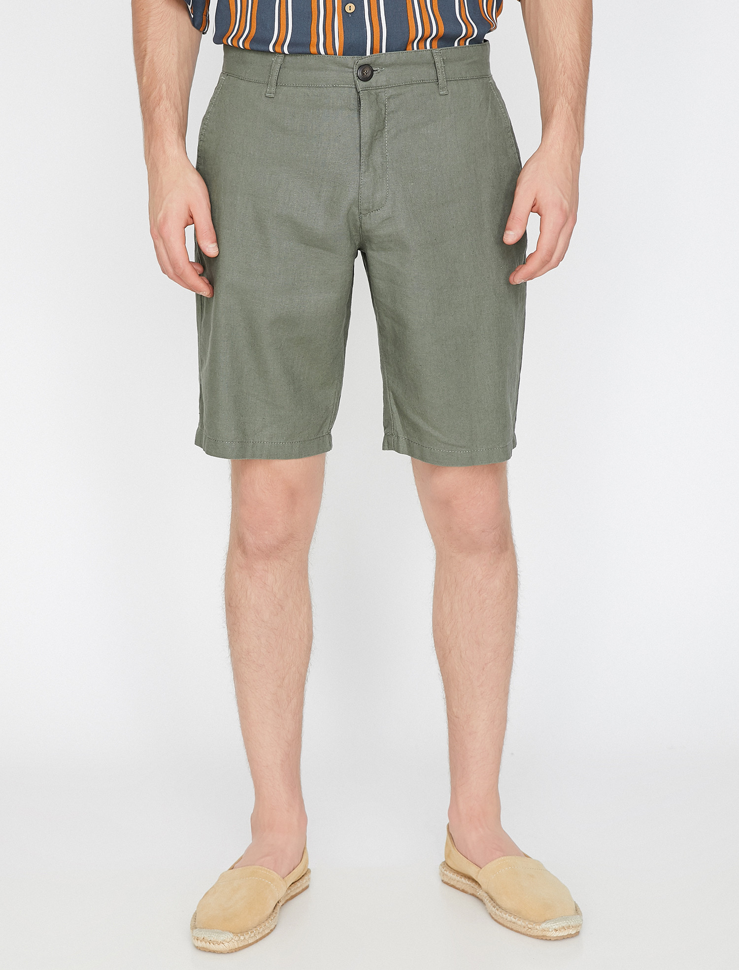 

Шорты Koton 9YAM41975BW-834 44 Olive