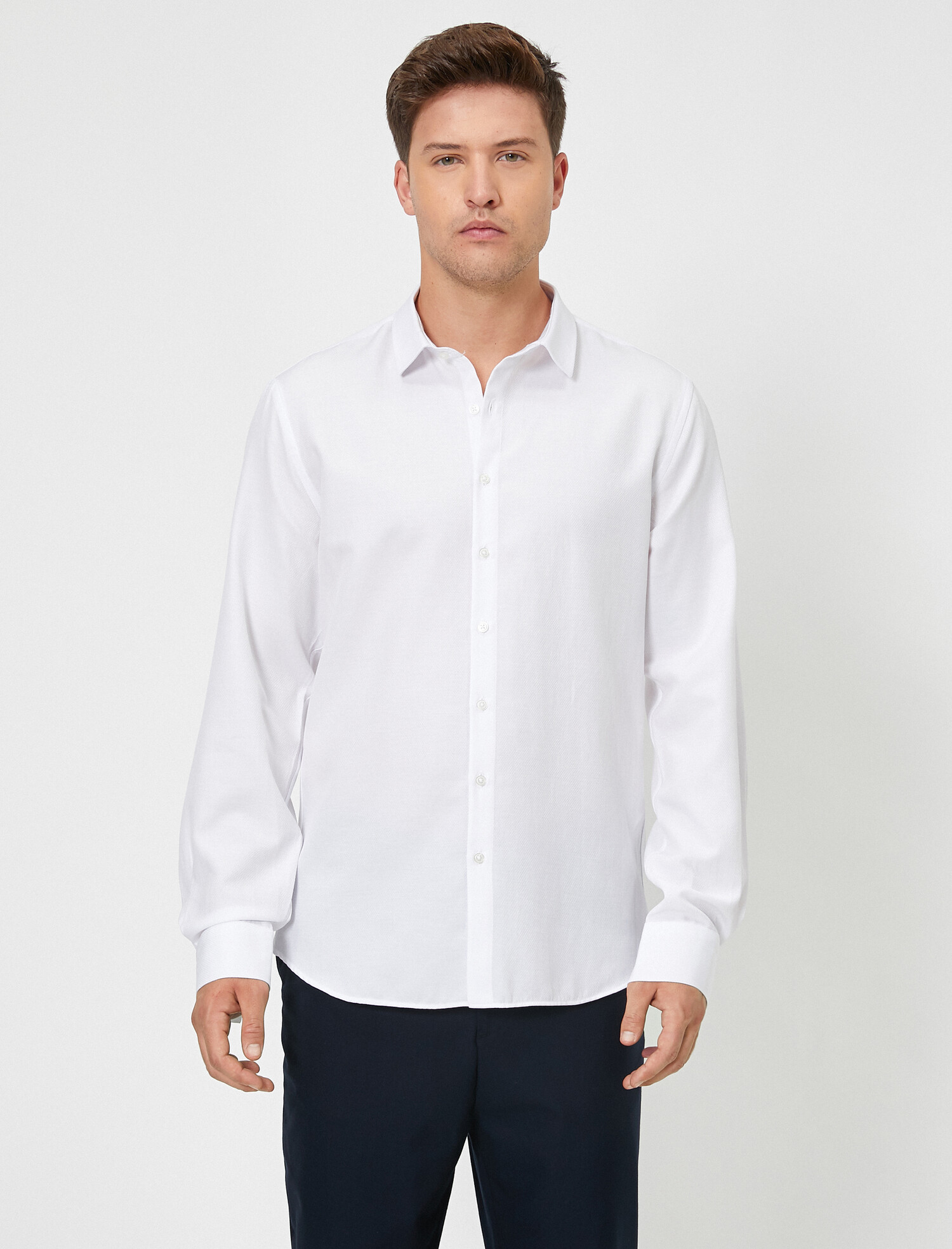 

Рубашка Koton 0YAM69203NW-000 XL White