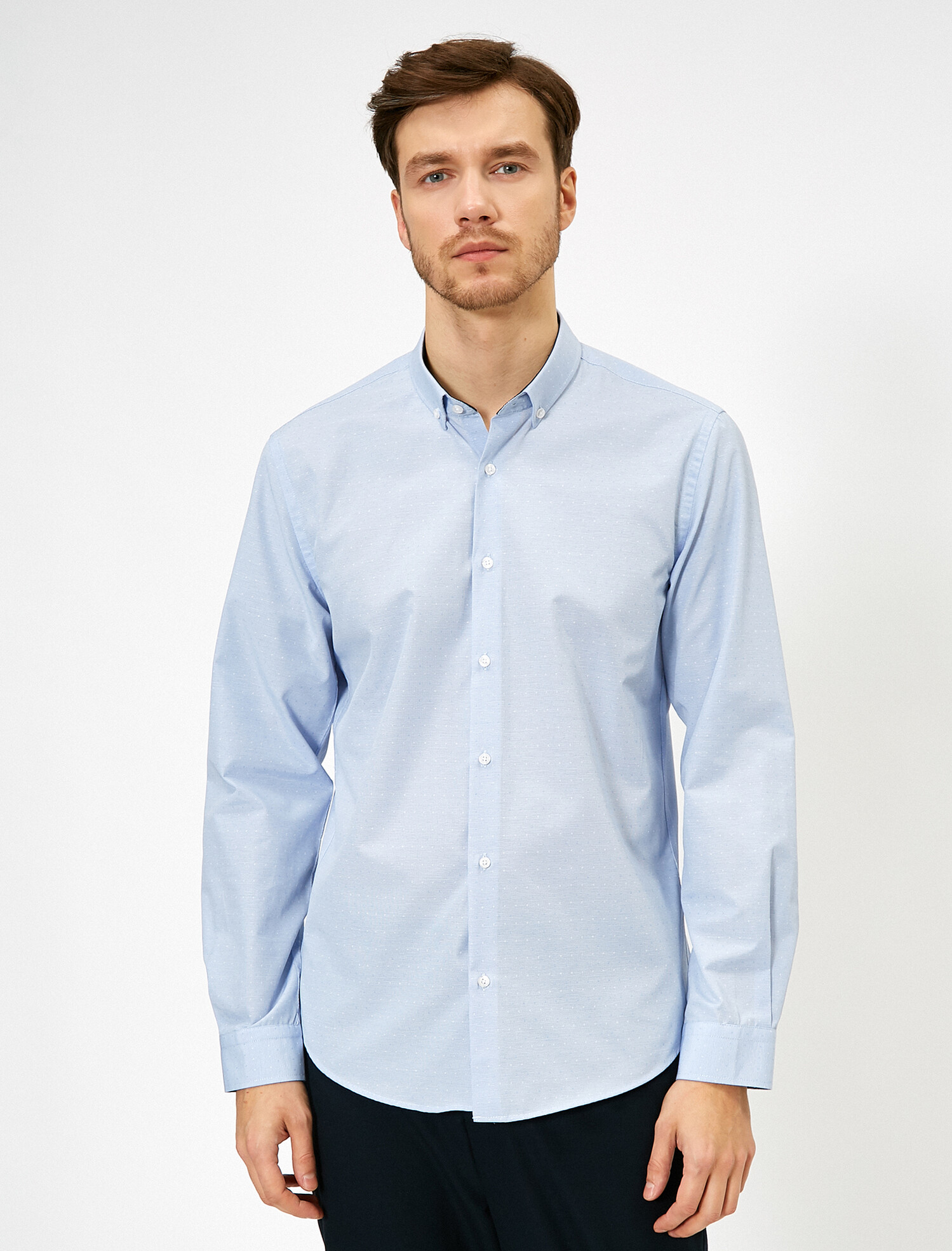 

Рубашка Koton 0YAM69259NW-B24 L Blue Design