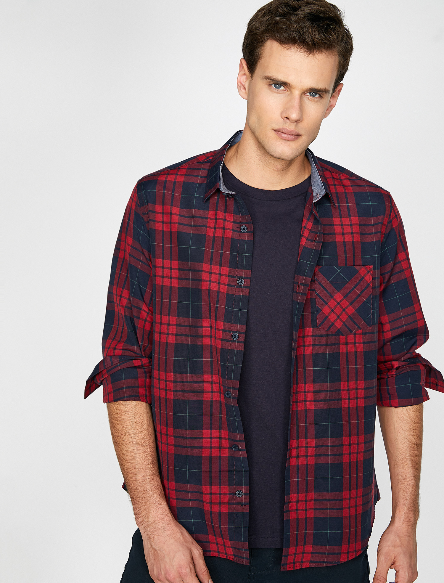 

Рубашка Koton 9KAM61655BW-R89 S Red Check