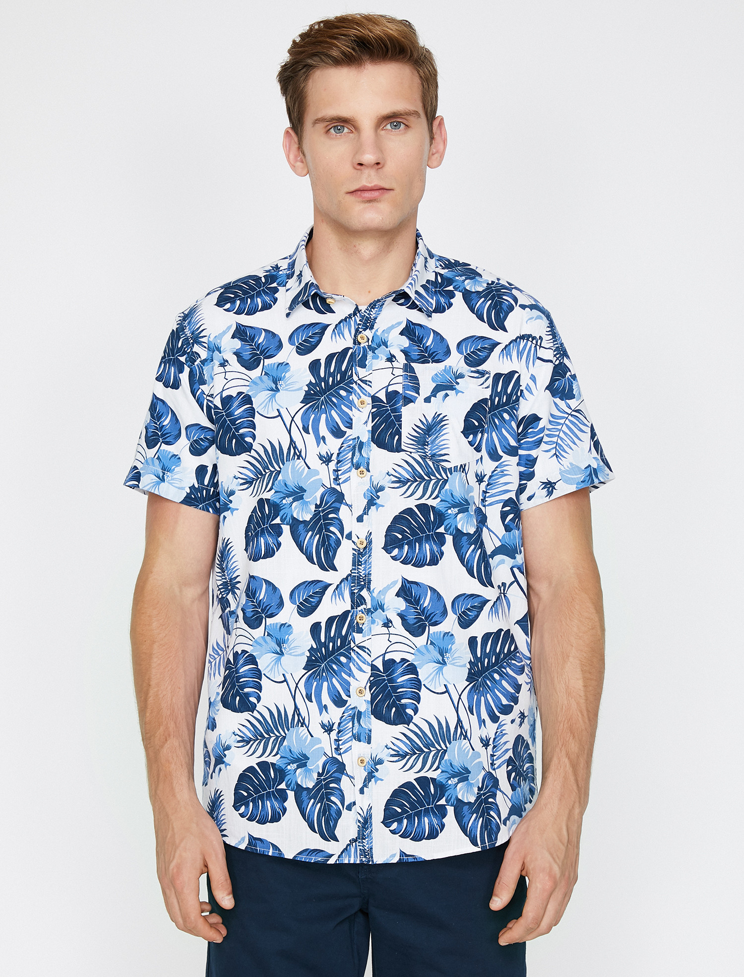 

Рубашка Koton 9YAM61121BW-F32 XL Marine Design