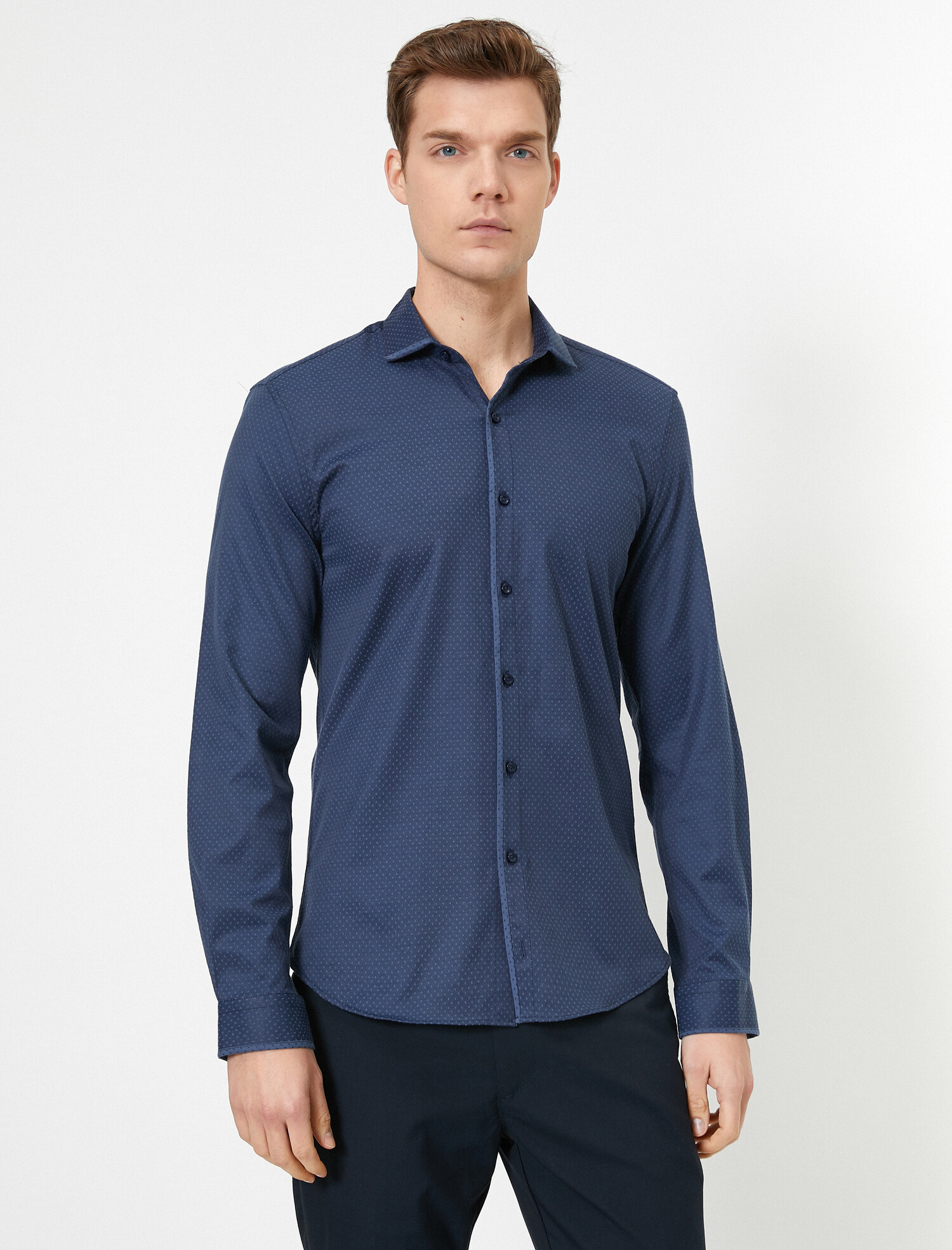 

Рубашка Koton 9YAM69446NW-84G XXL Marine Design