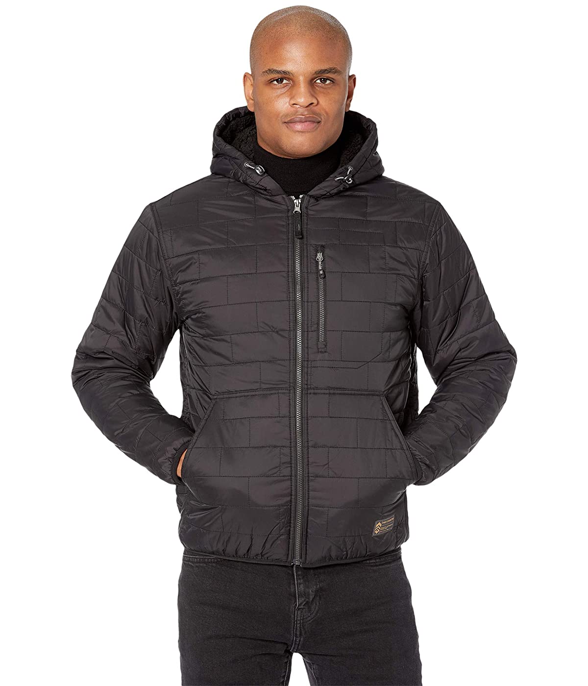 

Куртка Free Country Brick Quilt Puffer Jacket w/ Sherpa Lining Jet Black, S (44)