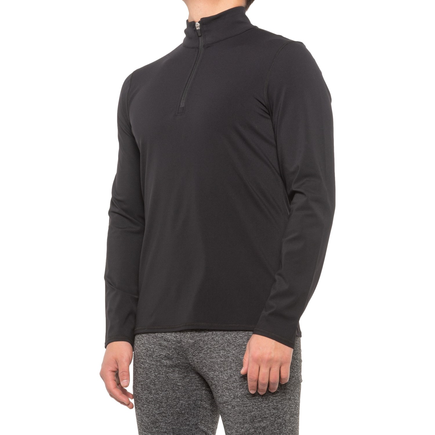 

Толстовка 90 Degree by Reflex Fleece Shirt - Zip Neck, Black, M (46)