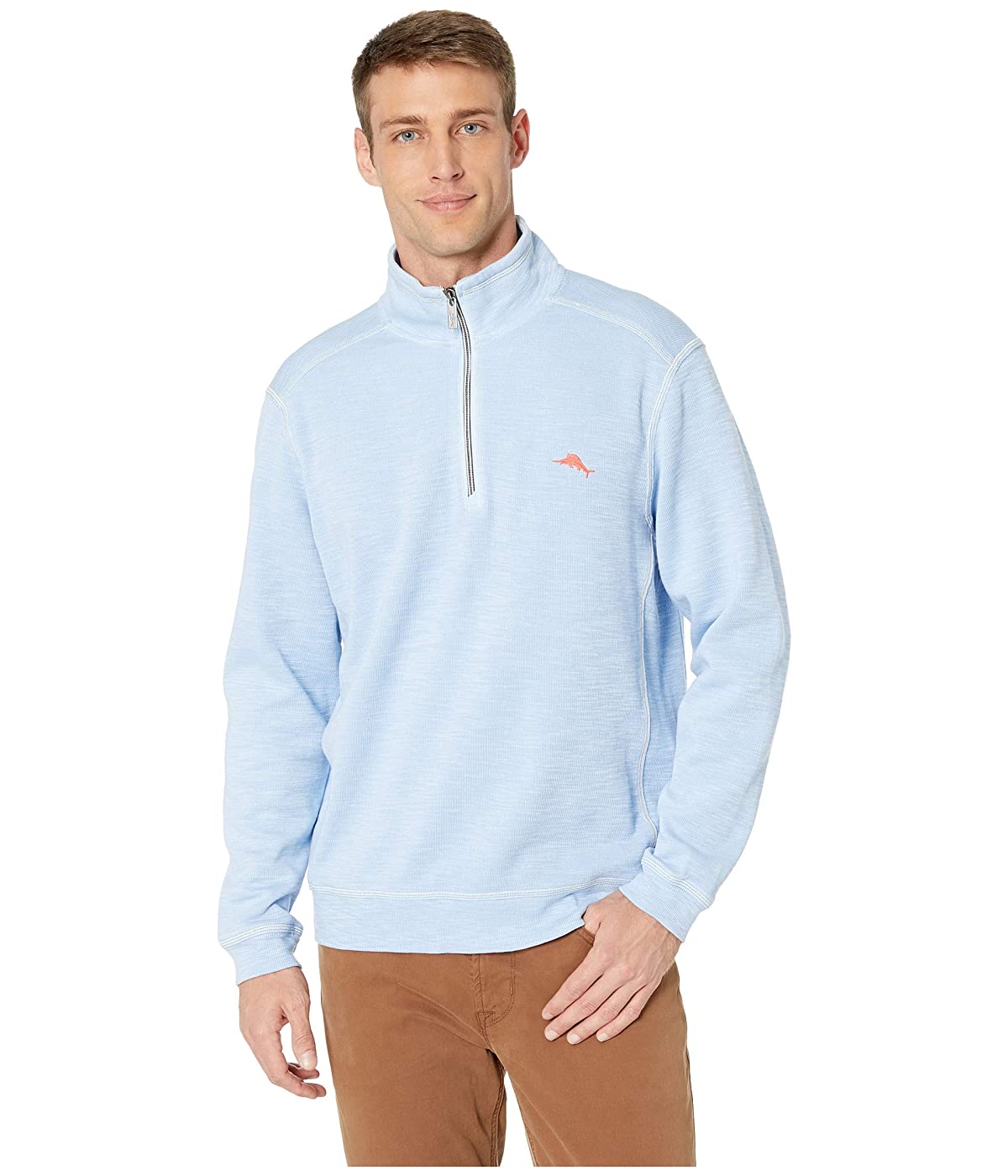 

Толстовка Tommy Bahama Tobago Bay 1/2 Zip Light Sky, XXXL (54)