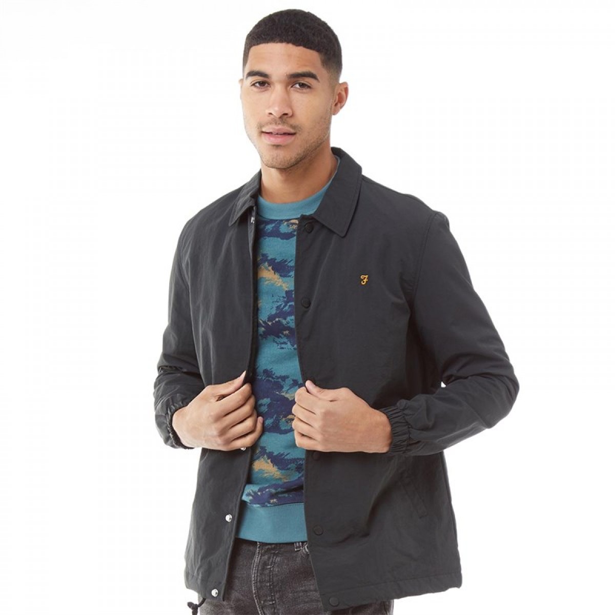 

Куртка Farah Vintage Hansa Coach Deep Black Faded Black, XS (42)