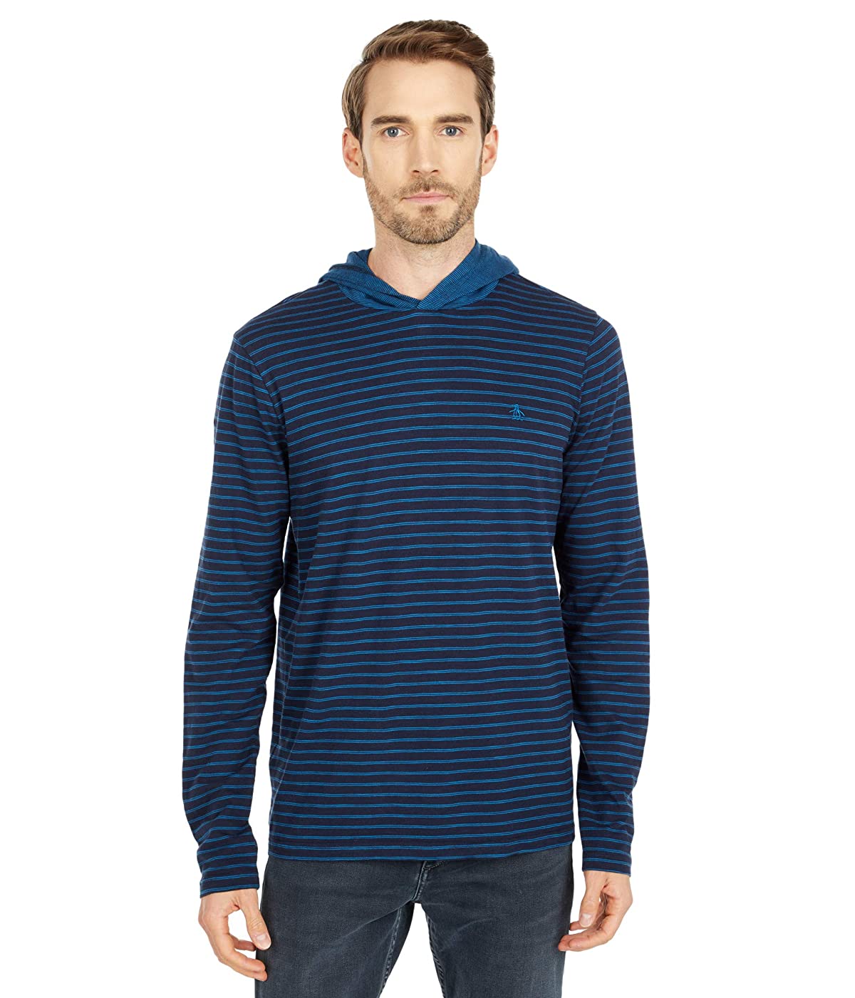 

Худи Original Penguin Long Sleeve Stripe Slub Dark Sapphire, S (44)