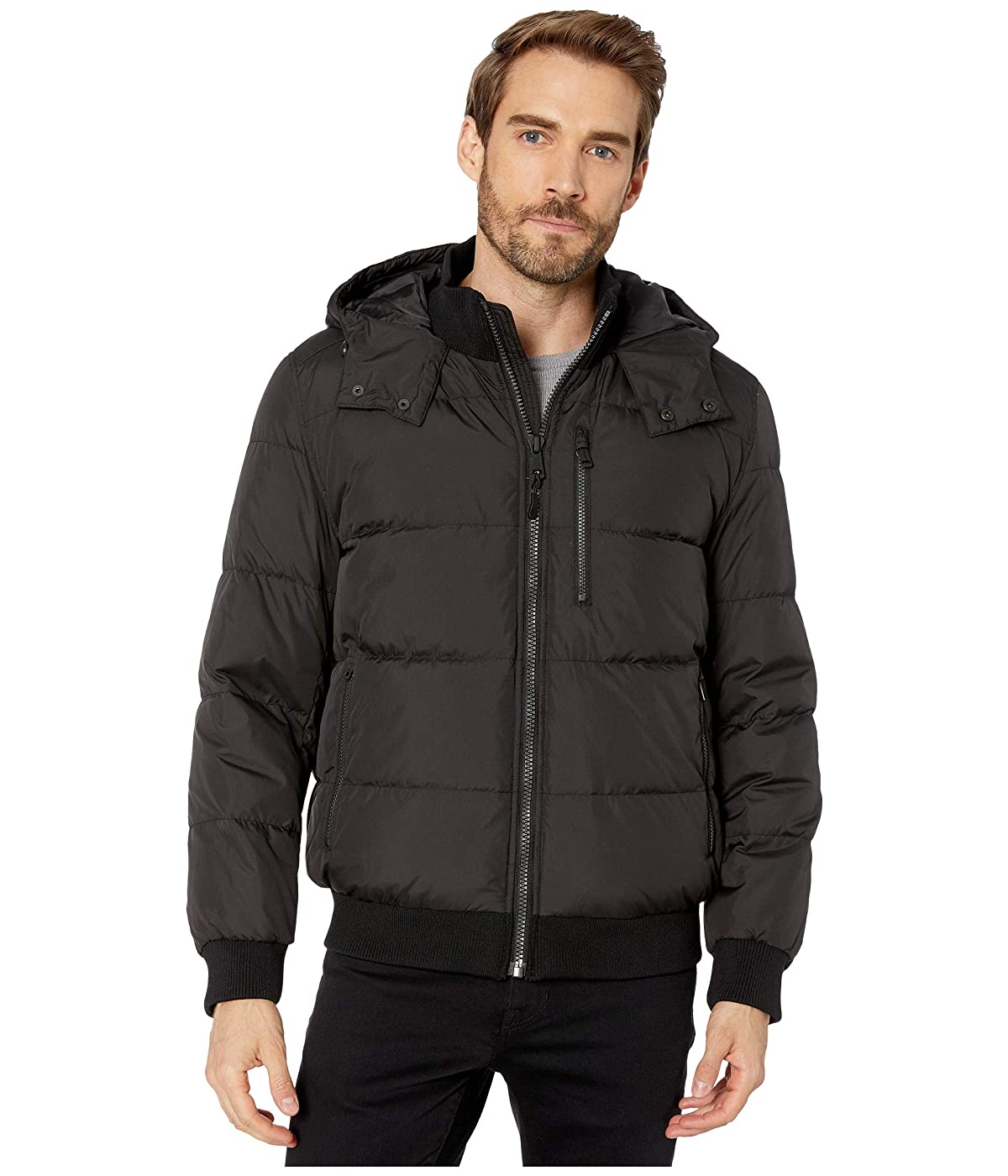 

Куртка Cole Haan Soft Touch Hooded Down Bomber Jacket Black, XL (50)