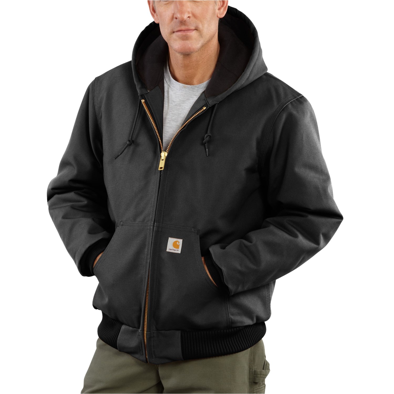 

Куртка Carhartt J140 Active Quilted Flannel-Lined - Insulated, Factory Seconds (For Big and Tall Men) Black, XXXL (54)