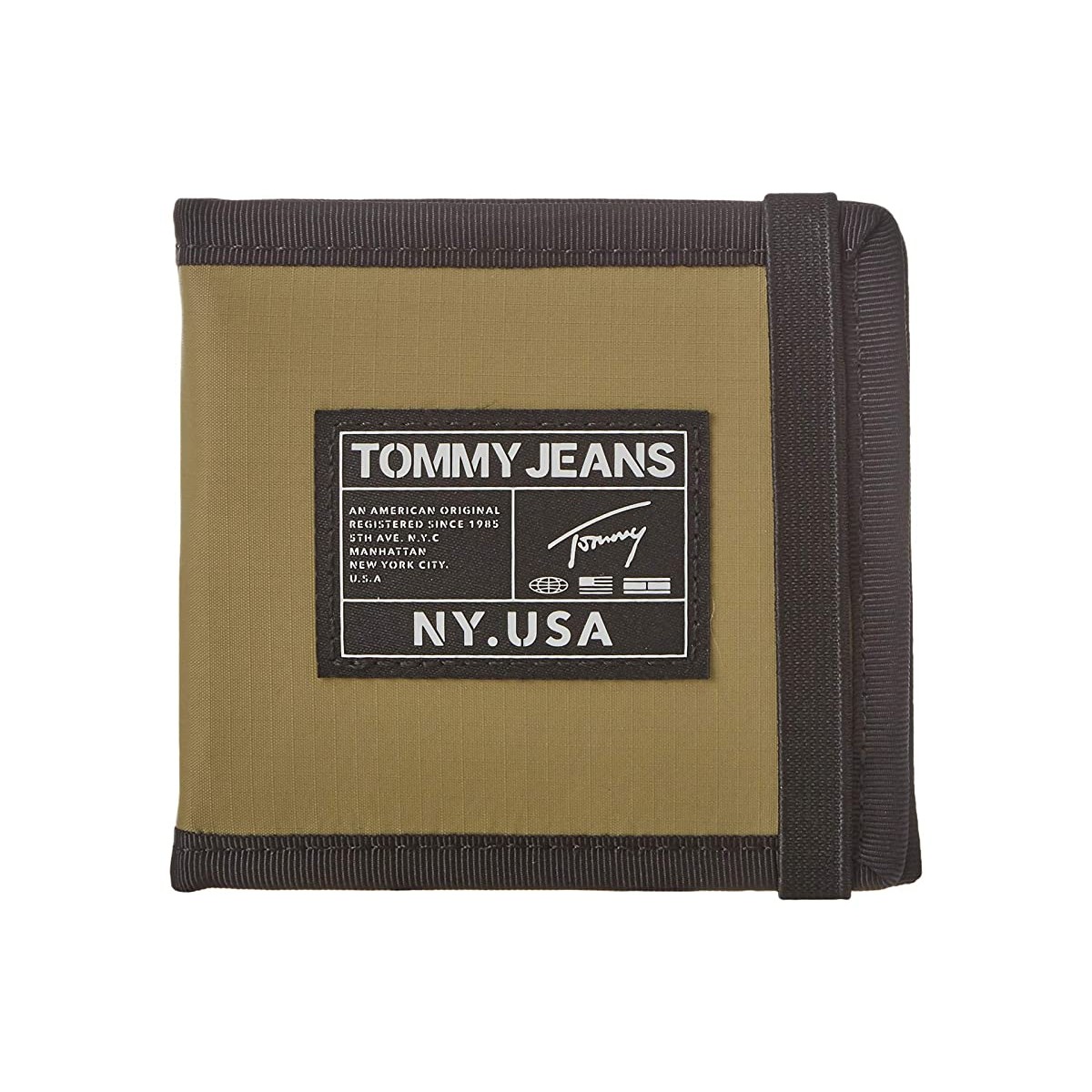 

Кошелек Tommy Hilfiger Tommy Mens Urban Tech Credit Card & Coin Pack Nylon Martini Olive, Универсальный