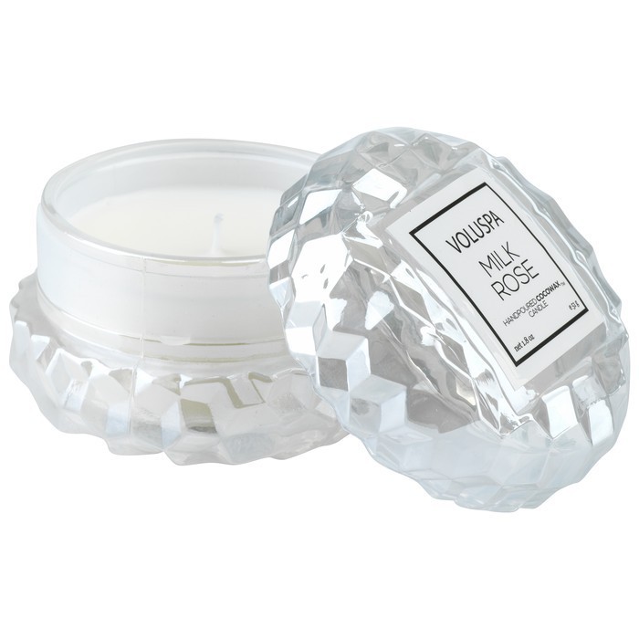 

Ароматическая свеча макарон VOLUSPA Roses&Macaron Milk Rose 51g