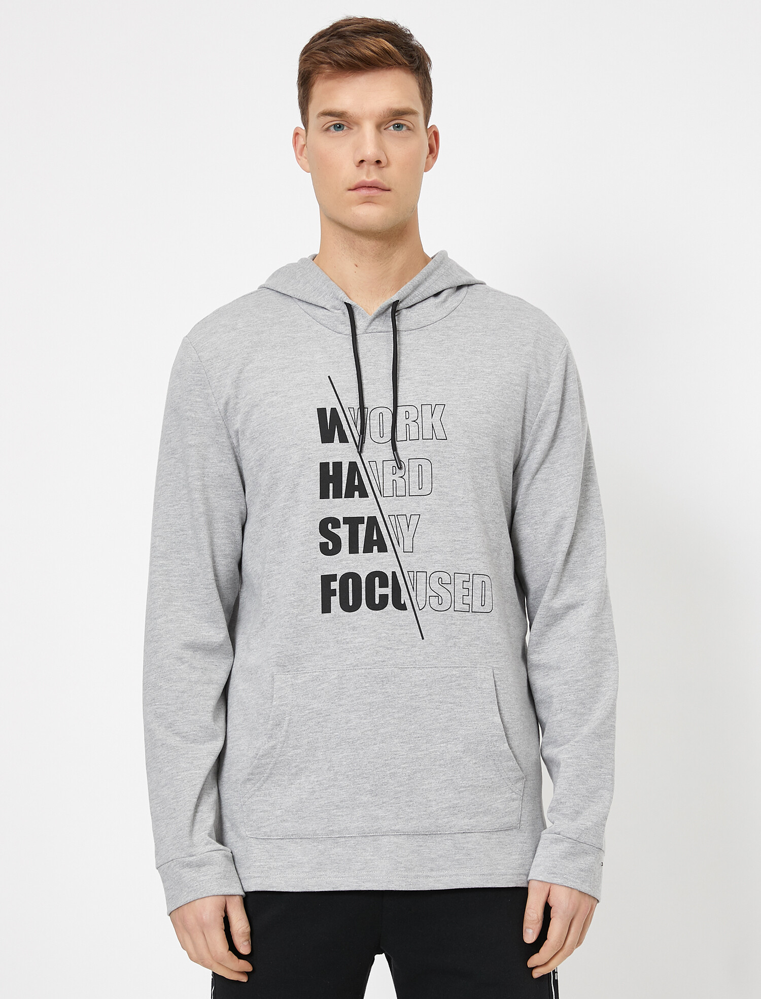 

Худи Koton 0YAM12137NK-027 L Grey