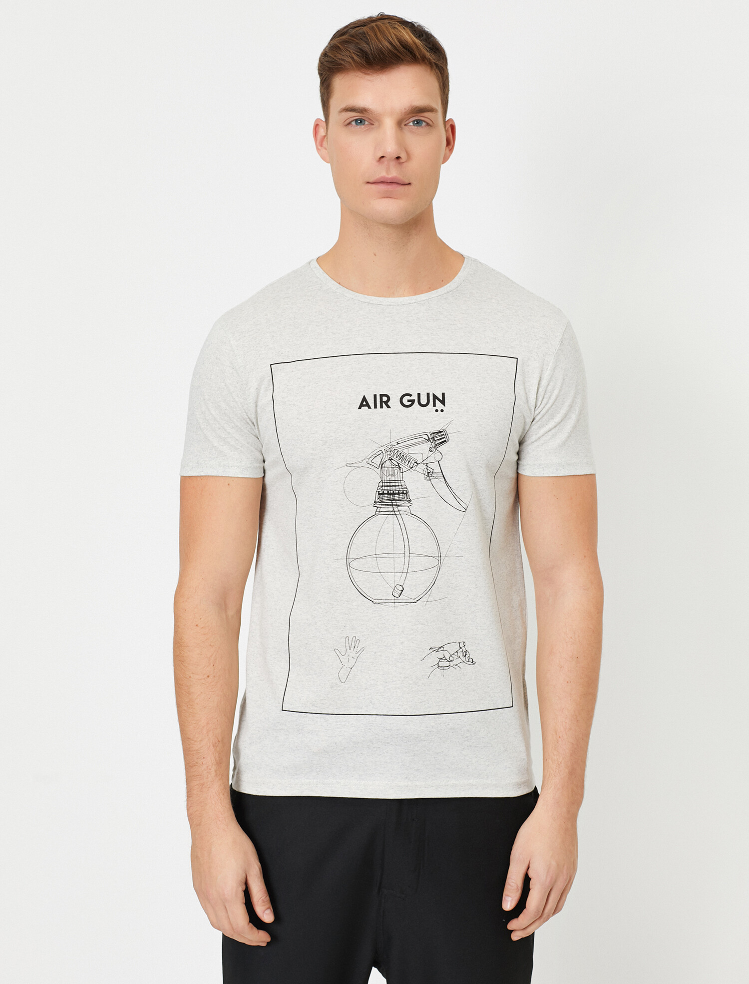 

Футболка Koton 0YAM11980CK-023 S Grey
