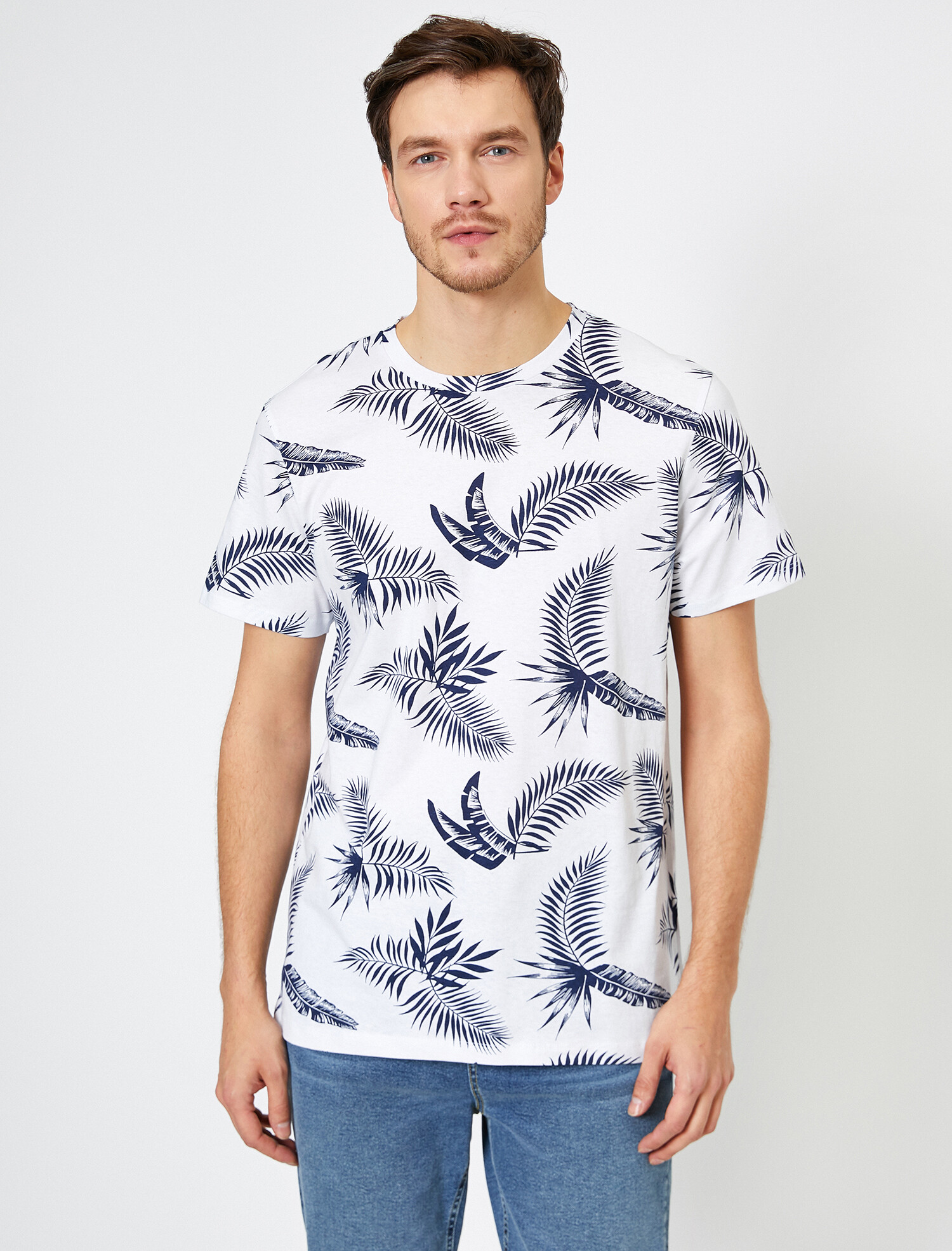 

Футболка Koton 0YAM14570OK-05U S White Design