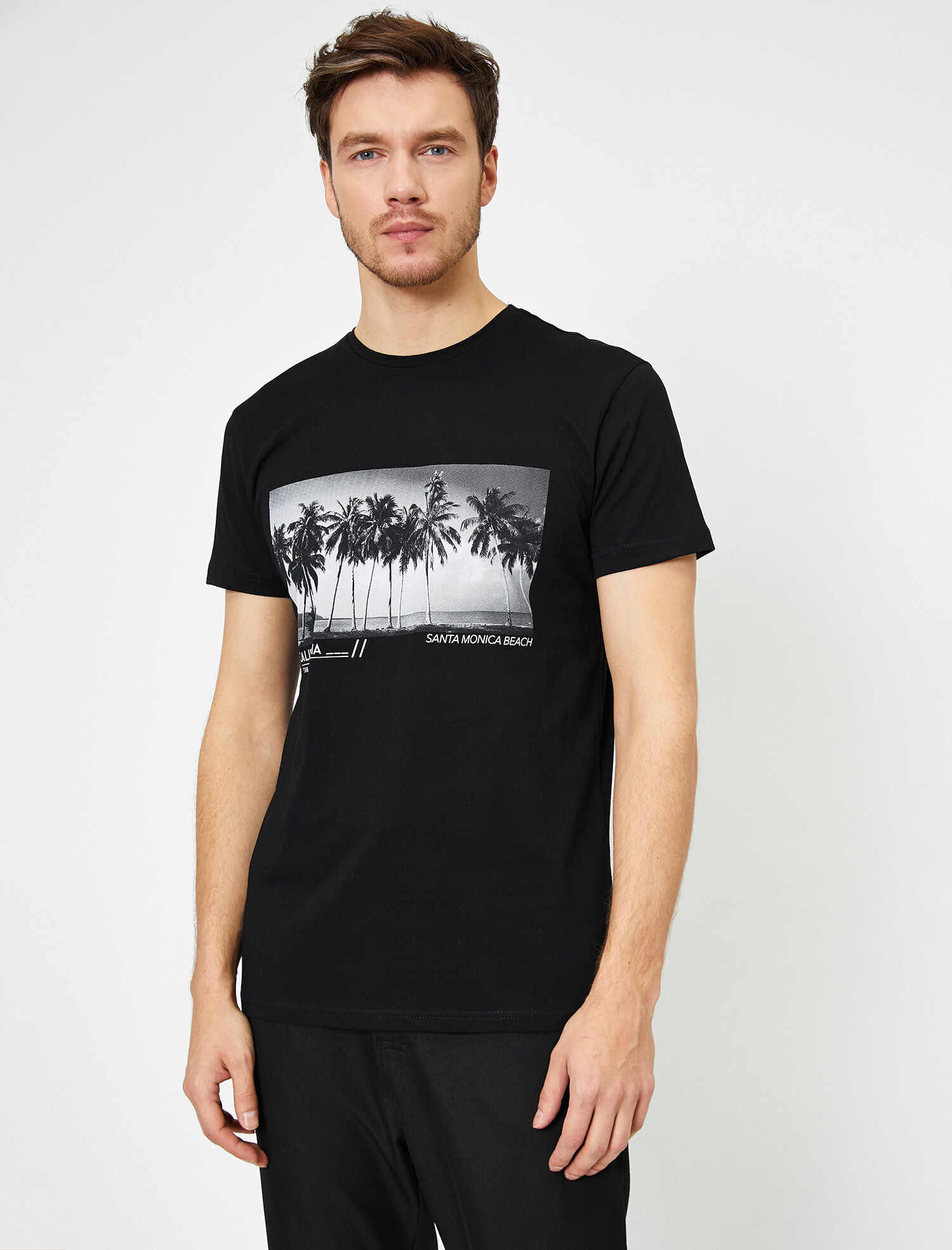 

Футболка Koton 0YAM14822OK-999 M Black