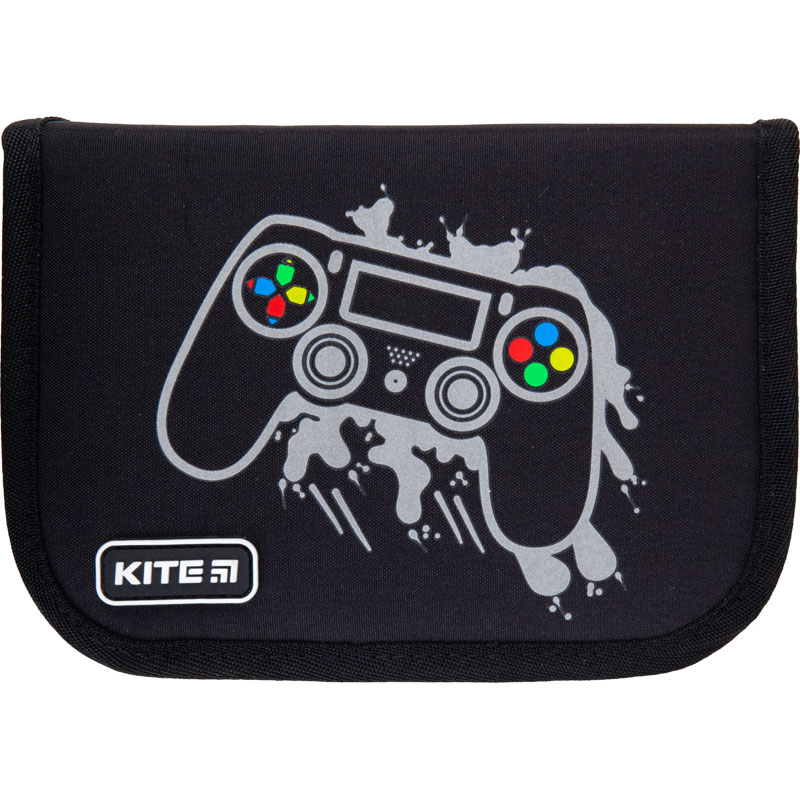 

Пенал-книжка Kite Gamer 1 отделение 2 разворота Черный (47295)