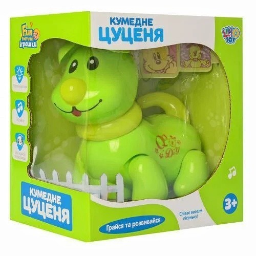 

Интерактивная собака EM 070А Limo Toy Смешной щенок Зеленая