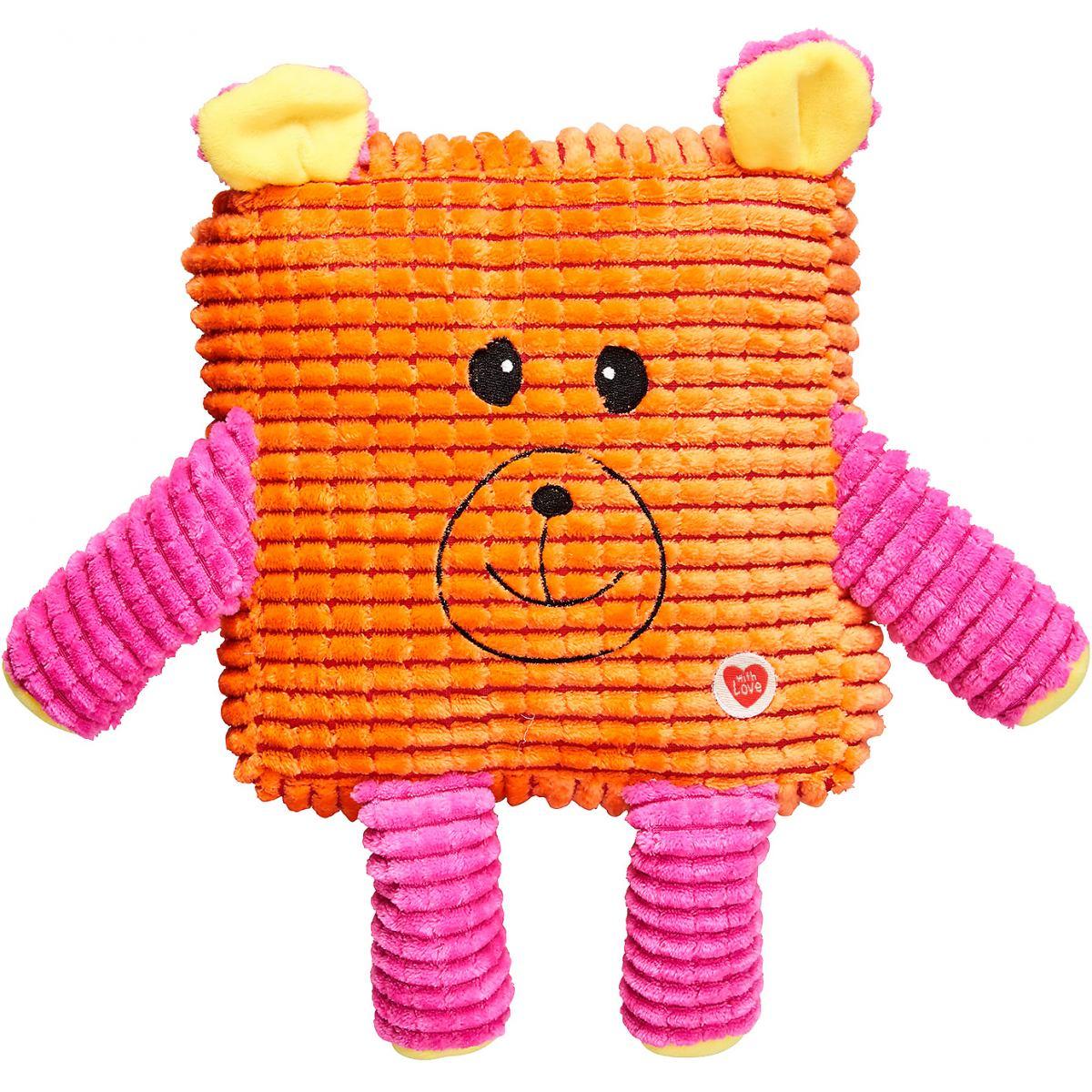 

Игрушка GimDog Мордочки CUDDLY CUBESдля собак, 30 см, оранжевый