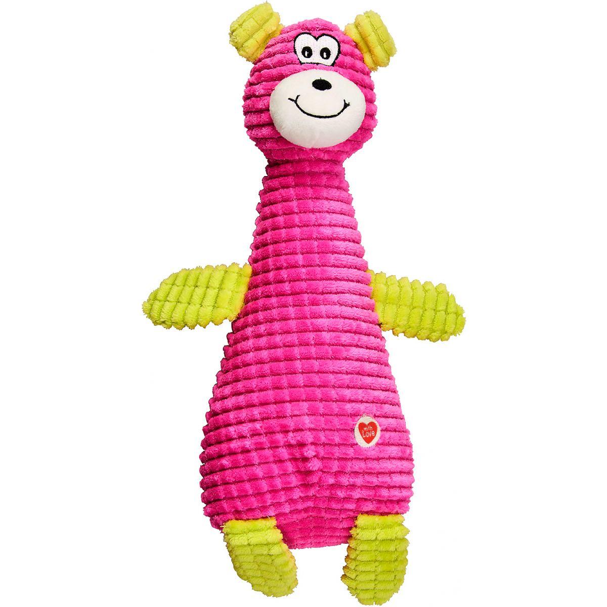 

Игрушка GimDog Зверушки FLUO FRIENDS для собак, 24,8 см, розовый