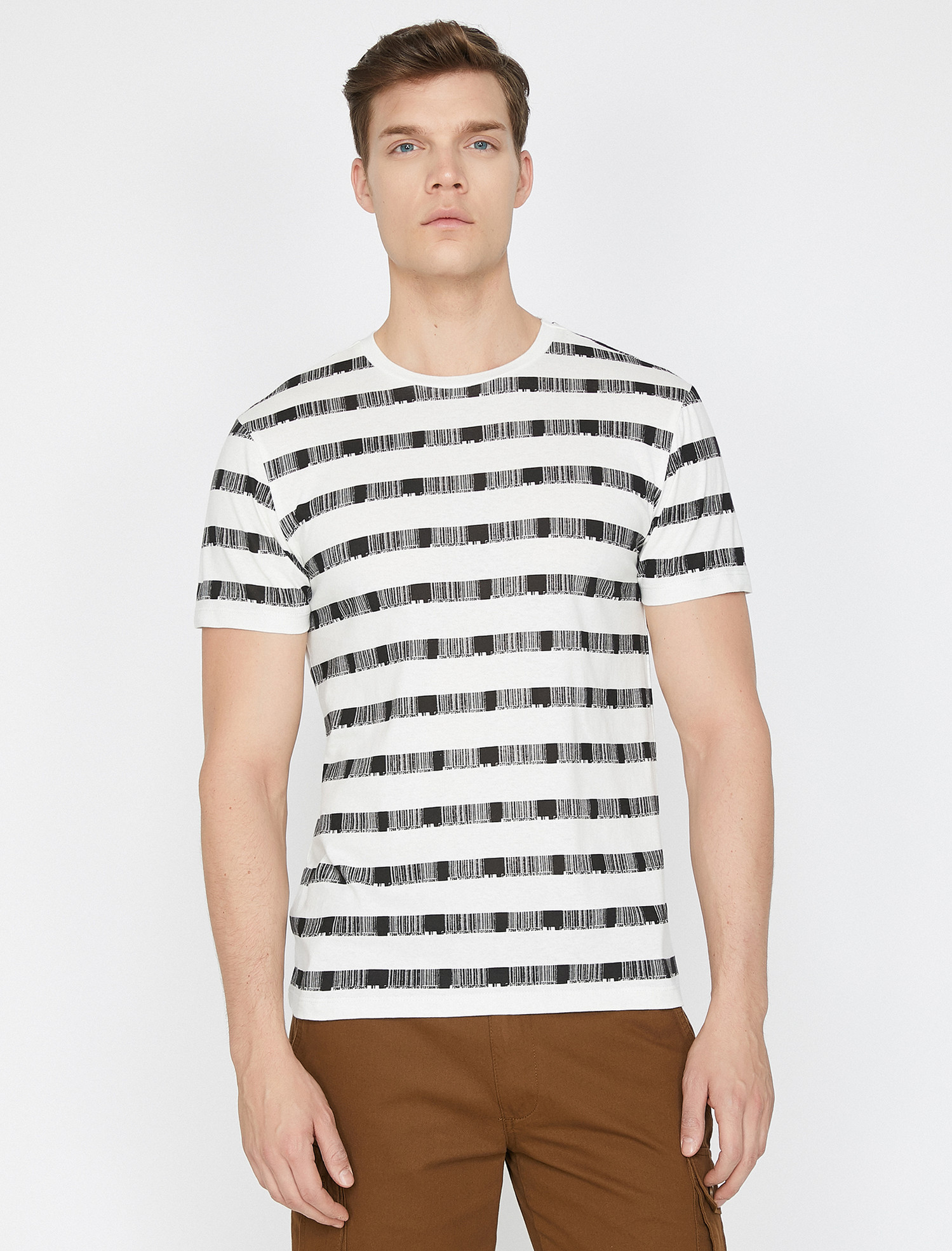 

Футболка Koton 9YAM11428CK-05U S White Design