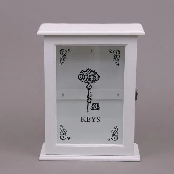 

Ключница деревянная настенная Keys белая