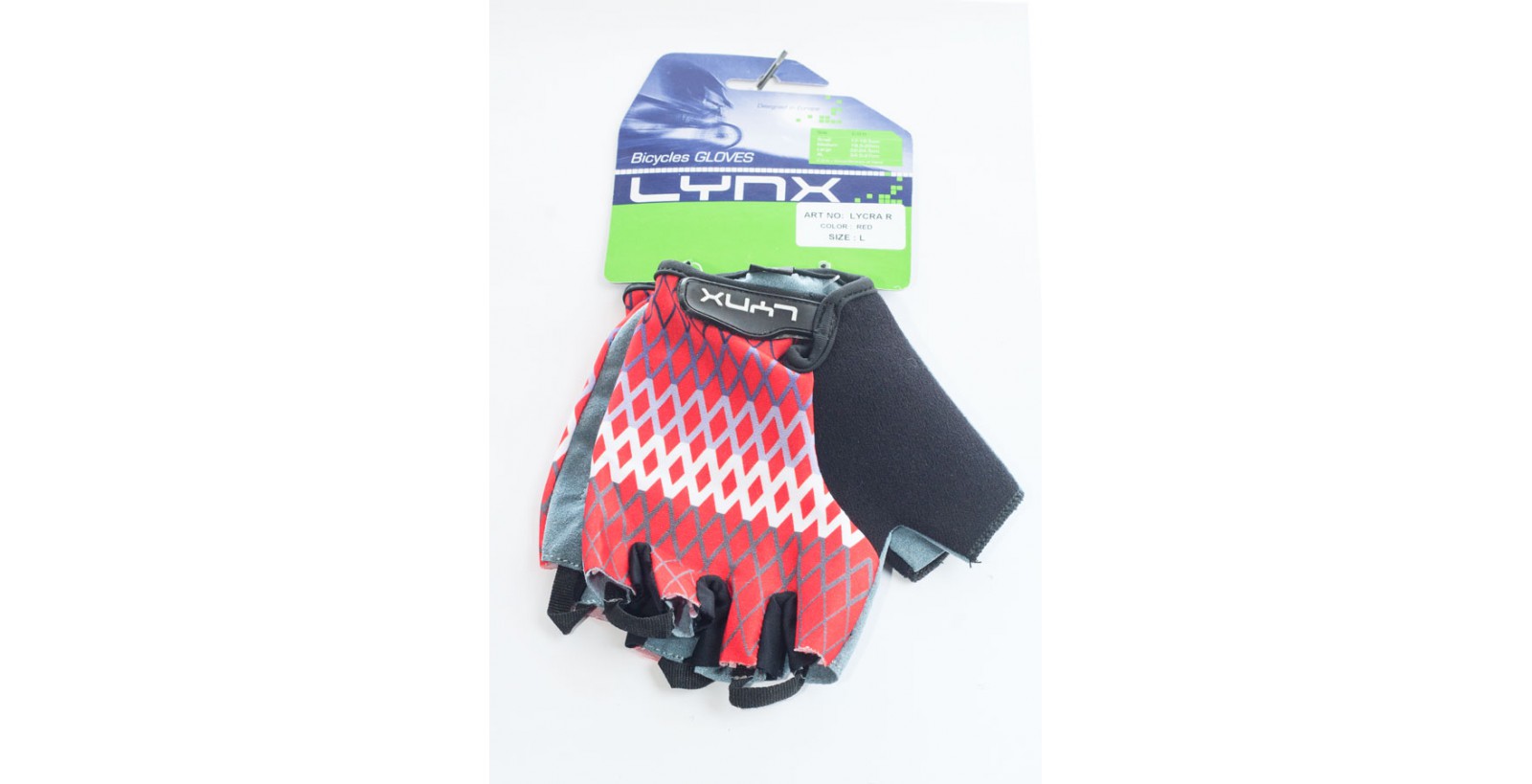 

Велоперчатки Lynx Lycra, Red