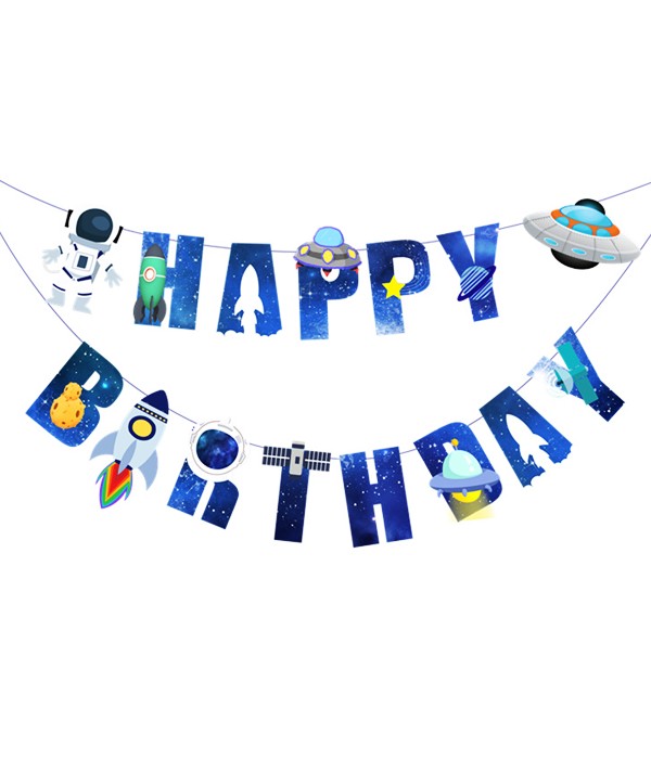 

Гирлянда "Happy Birthday" в стиле космос 3 метра (06134)