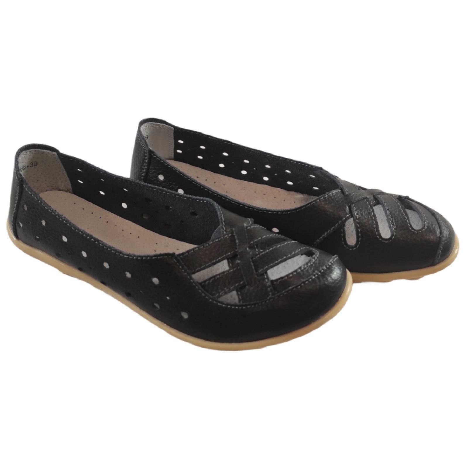 

Балетки кожаные Genuine Leather 116639 38р. 23.5 cм