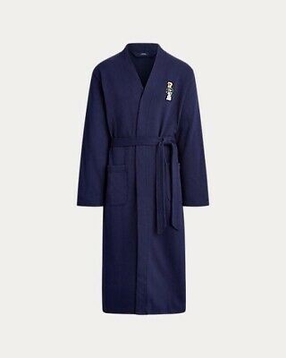 

Халат Ralph Lauren Polo Bear Fleece Cotton Robe темно- синий P295RL XL.