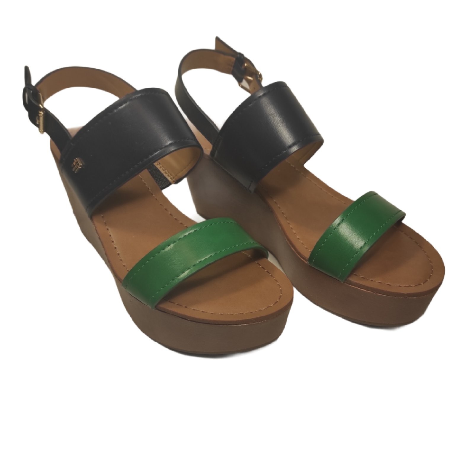 

Босоножки на платформе Tommy Hilfiger-Wilder-6 зеленый,темно-синий 3531218 38.5р. (стелька 24 см)