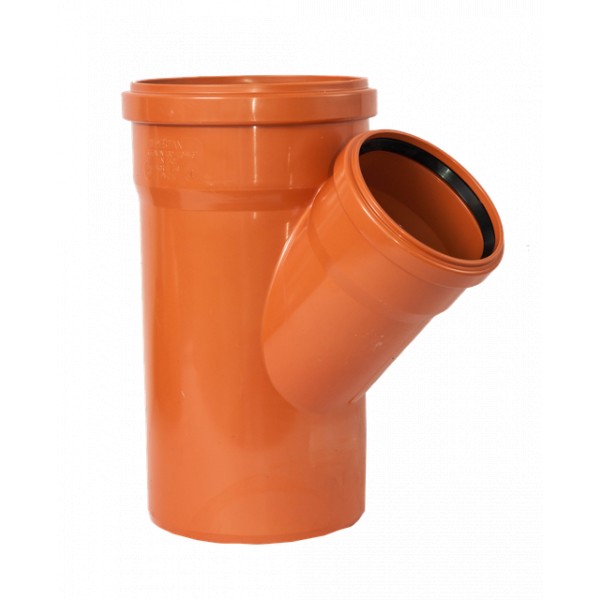 

Трійник для зовнішньої кналізаційної труби (KGEA) 160\160\87°