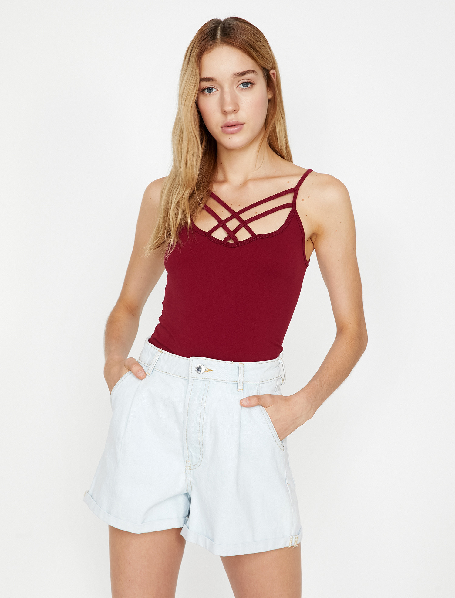 

Майка Koton 9KAK32729YS-492 L Wine
