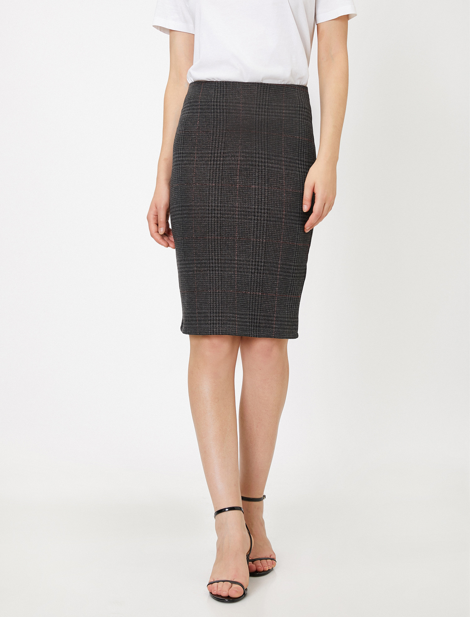 

Юбка Koton 0KAK76678IK-03P M Grey Check