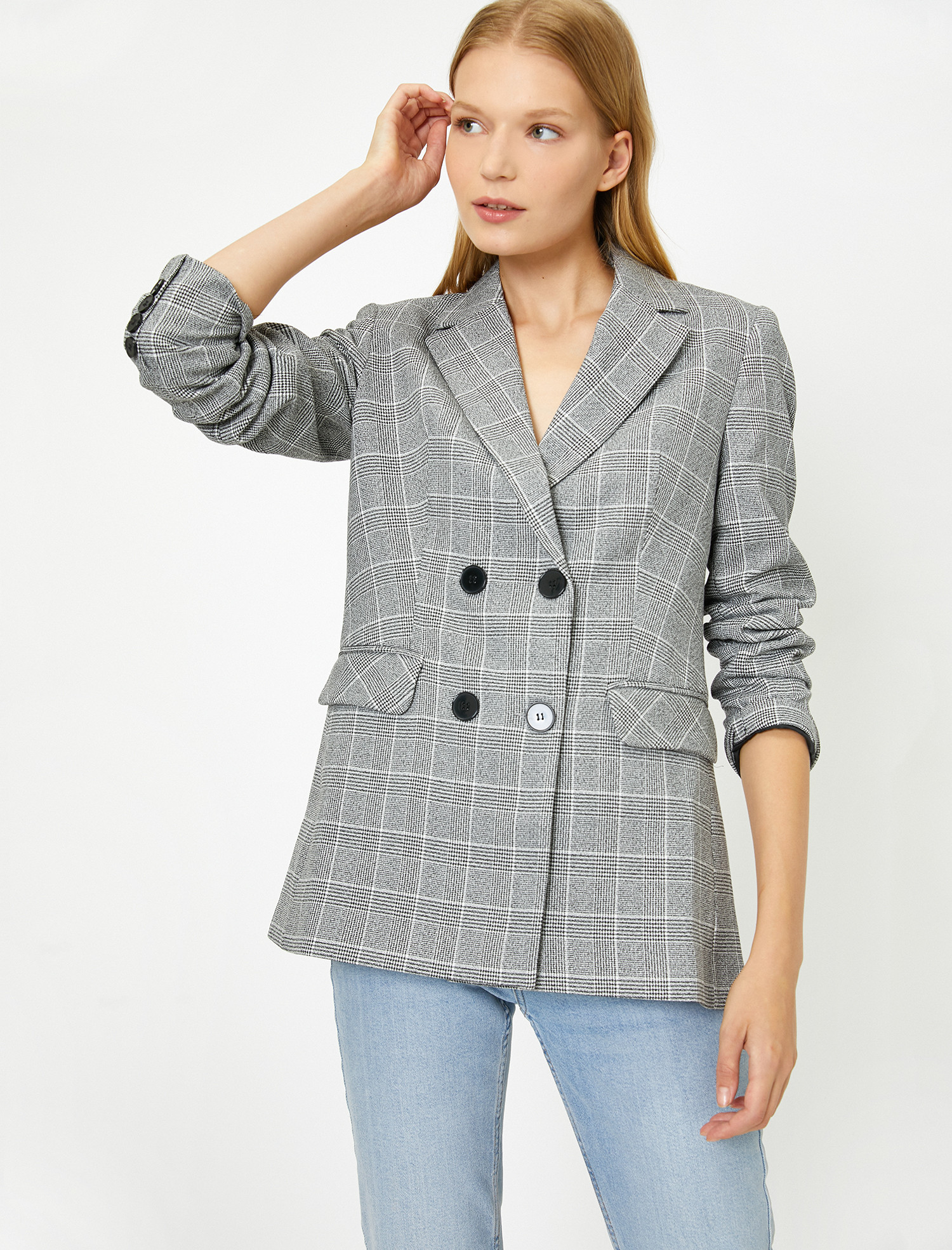 

Пиджак Koton 0KAK52024UW-11T 34 Black Check