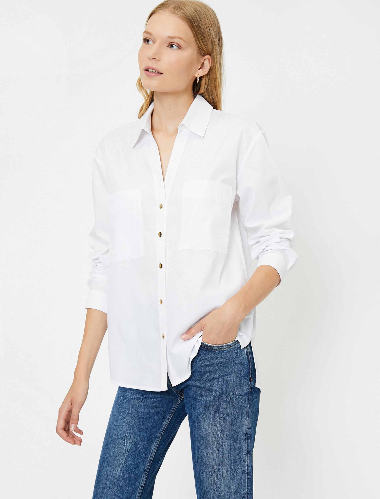 

Блузка Koton 0KAK66905IW-000 42 White