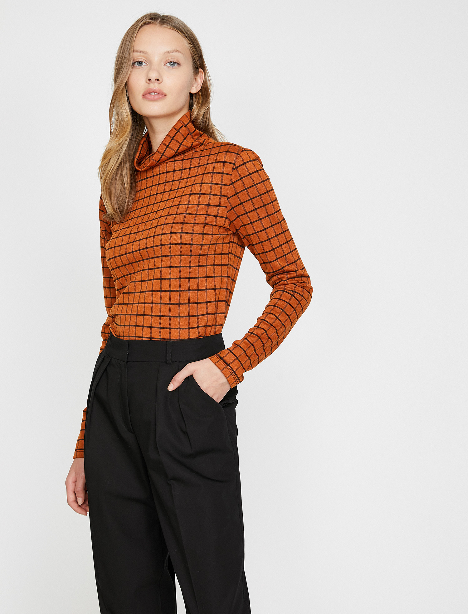 

Гольф Koton 0KAK13060EK-76T L Brown Check